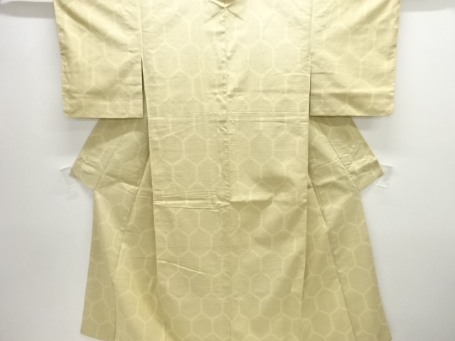 JAPANESE KIMONO / ANTIQUE KIMONO / SILK / TSUMUGI / WOVEN KIKKO